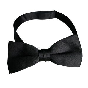 BLACK BOW TIE ~ Like New ~ Adjustable Neck Band ~ Men/Women